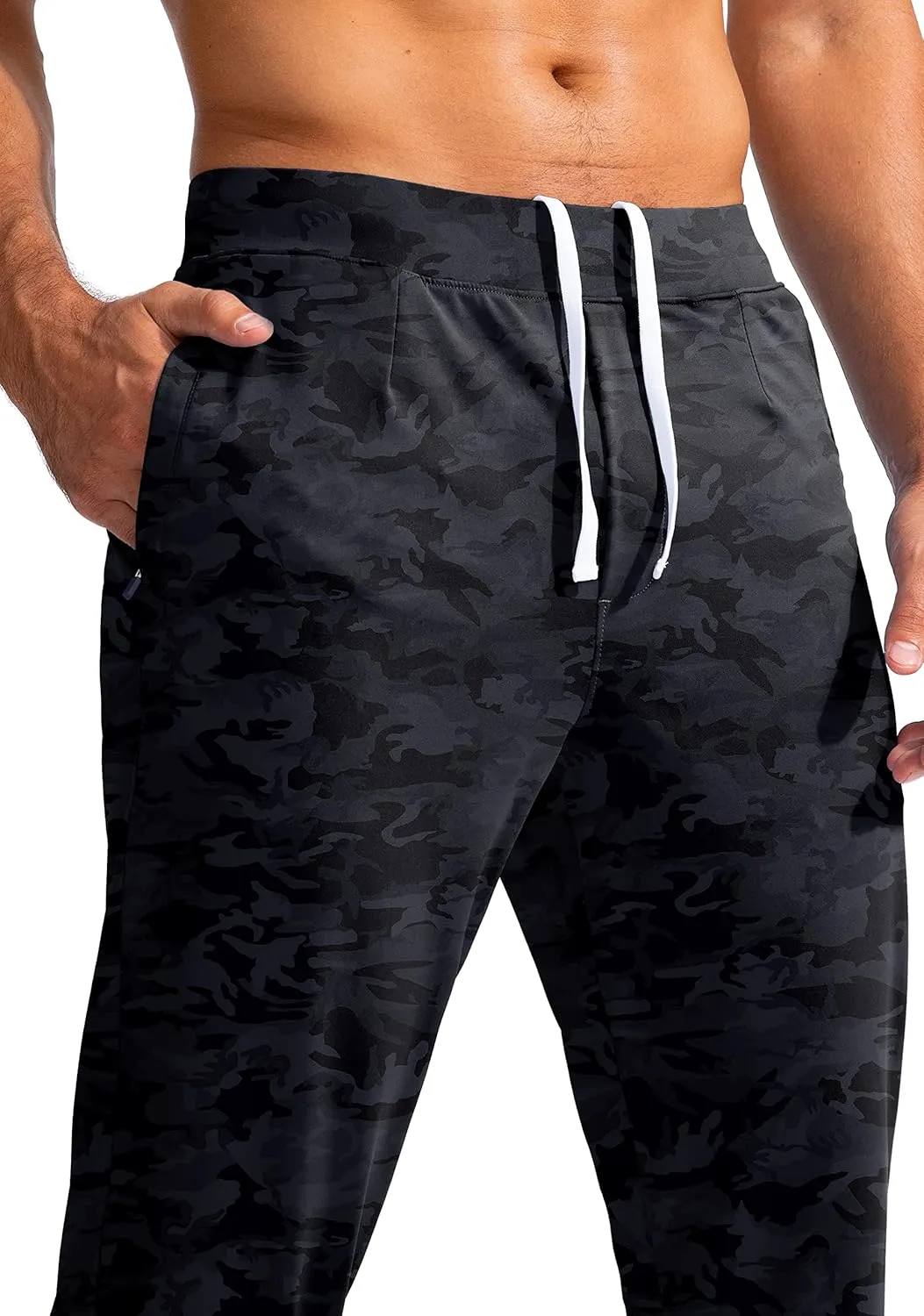 G Gradual Men's Golf Joggers Pants with Zipper Pockets Stretch Sweatpants Slim Fit Track Pants Joggers for Men Work Running