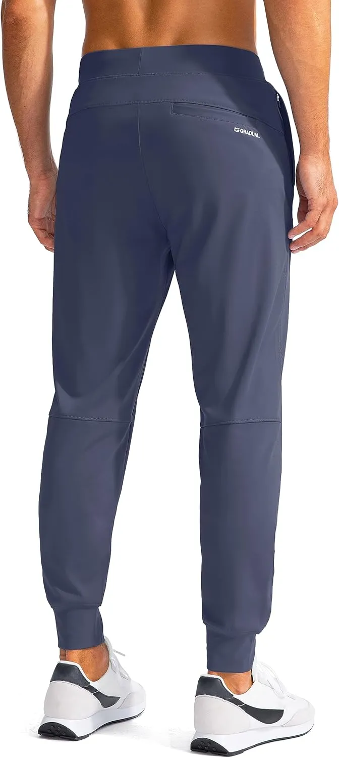 G Gradual Men's Golf Joggers Pants with Zipper Pockets Stretch Sweatpants Slim Fit Track Pants Joggers for Men Work Running