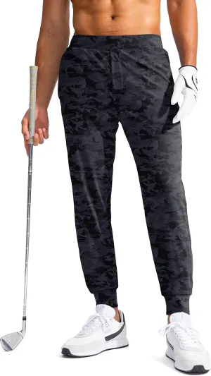 G Gradual Men's Golf Joggers Pants with Zipper Pockets Stretch Sweatpants Slim Fit Track Pants Joggers for Men Work Running