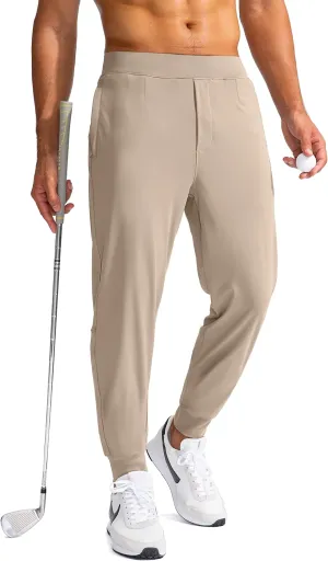 G Gradual Men's Golf Joggers Pants with Zipper Pockets Stretch Sweatpants Slim Fit Track Pants Joggers for Men Work Running