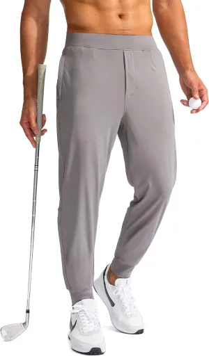 G Gradual Men's Golf Joggers Pants with Zipper Pockets Stretch Sweatpants Slim Fit Track Pants Joggers for Men Work Running