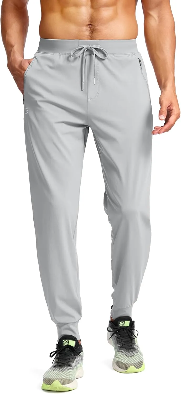 G Gradual Men's Joggers Pants with Zipper Pockets Stretch Sweatpants Athletic Track Pants for Men Workout Running Gym