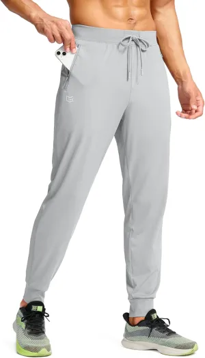 G Gradual Men's Joggers Pants with Zipper Pockets Stretch Sweatpants Athletic Track Pants for Men Workout Running Gym