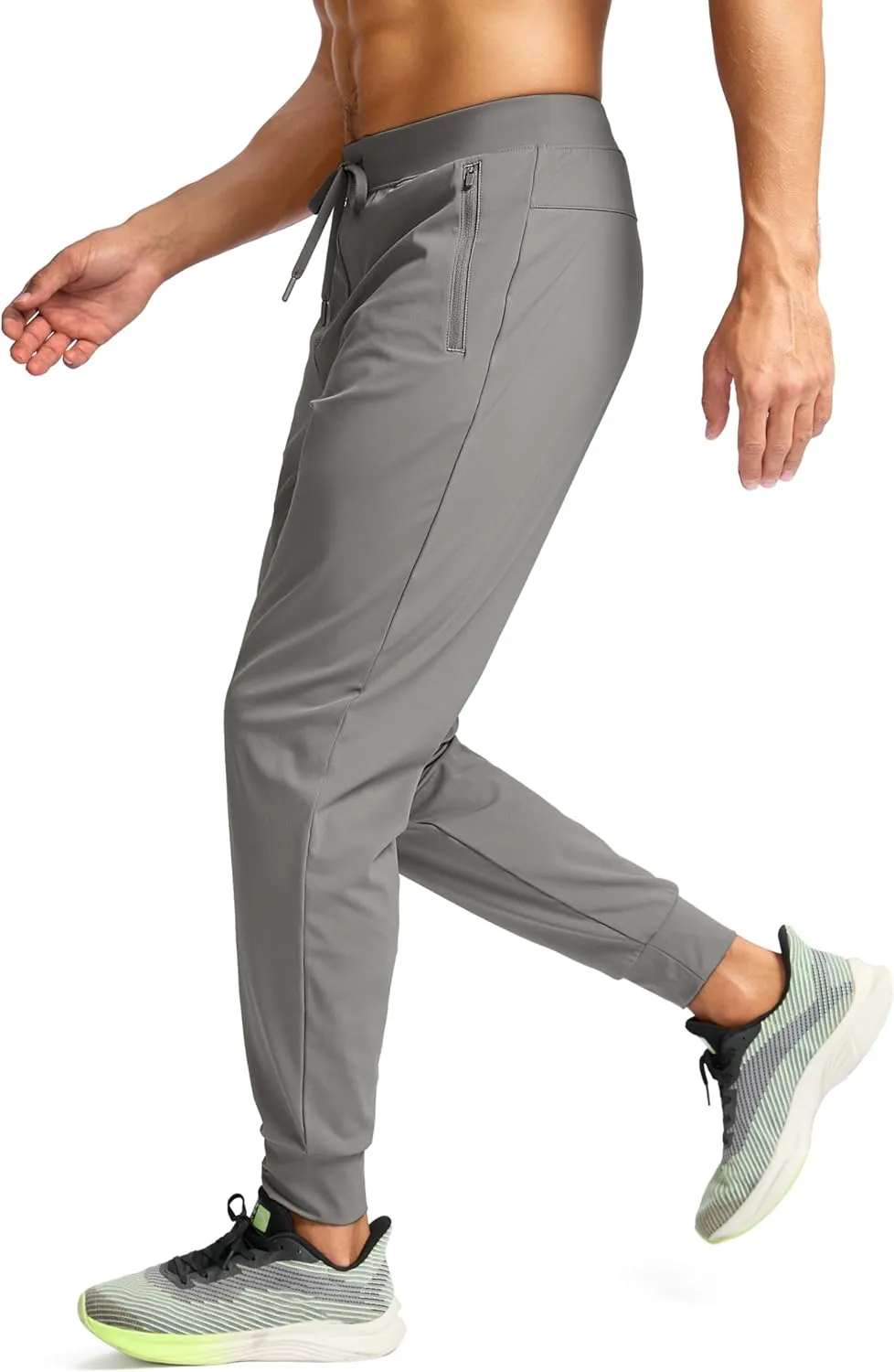 G Gradual Men's Joggers Pants with Zipper Pockets Stretch Sweatpants Athletic Track Pants for Men Workout Running Gym