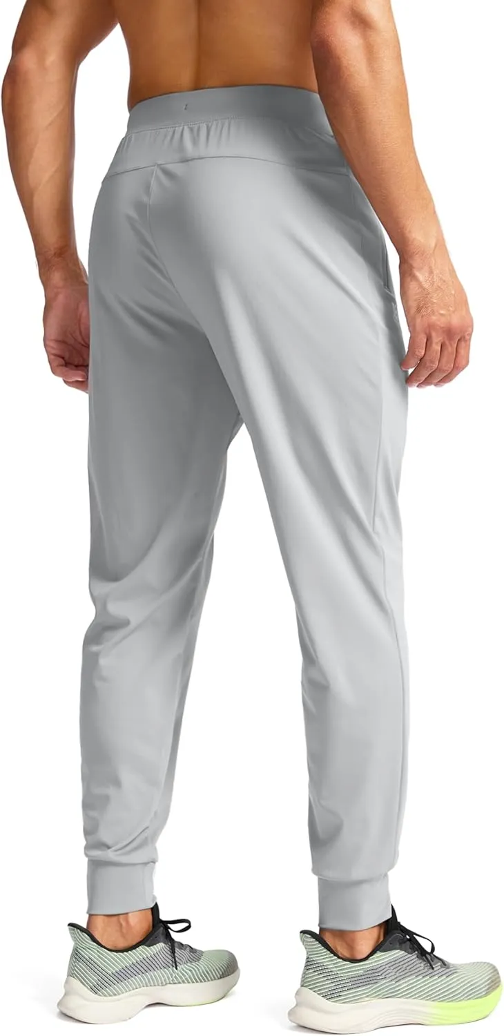 G Gradual Men's Joggers Pants with Zipper Pockets Stretch Sweatpants Athletic Track Pants for Men Workout Running Gym