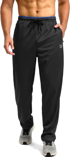 G Gradual Men's Sweatpants Mesh Lightweight with Zip Pockets Breathable Quick Dry Athletic Pants for Workout Running