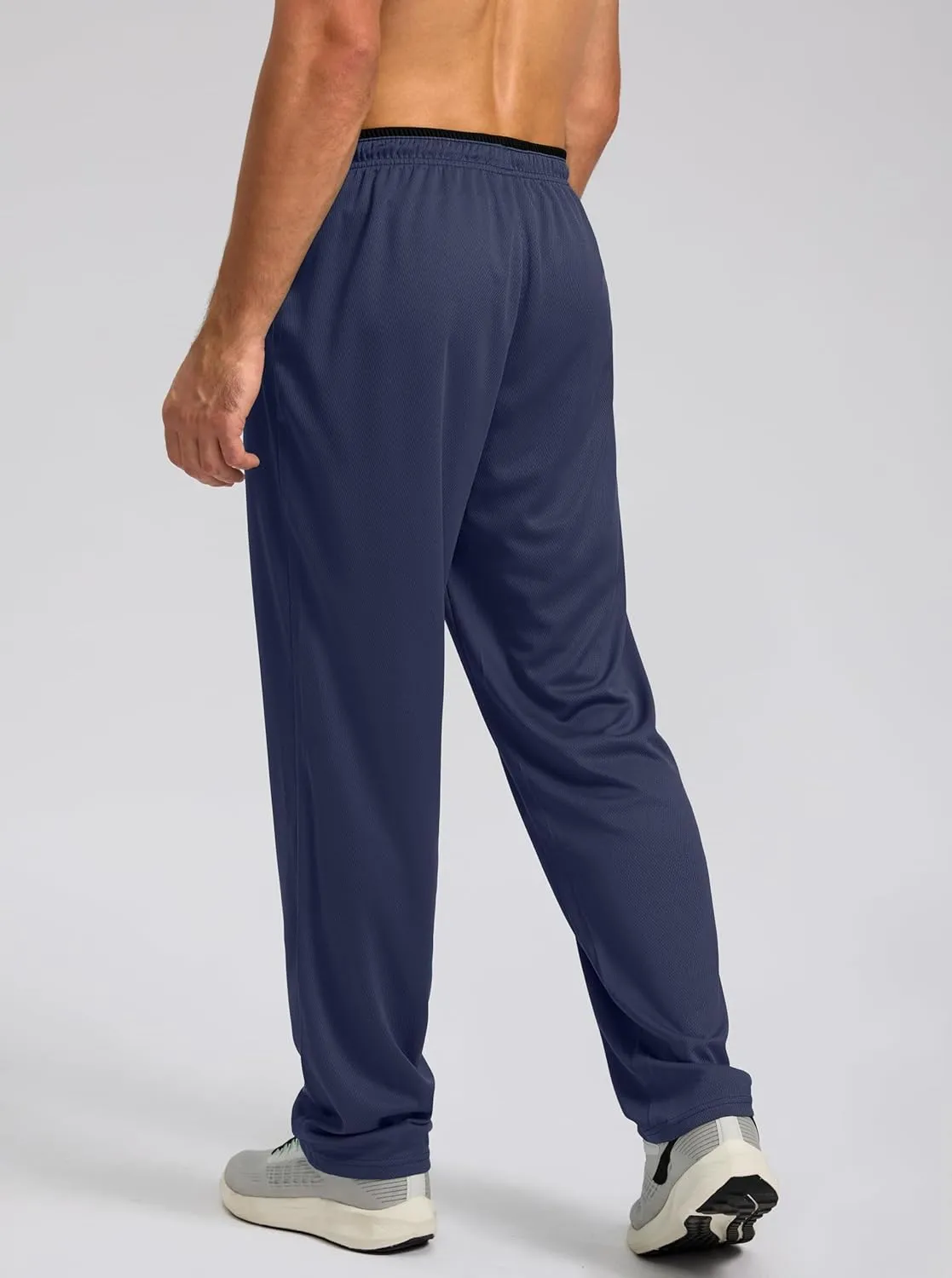 G Gradual Men's Sweatpants Mesh Lightweight with Zip Pockets Breathable Quick Dry Athletic Pants for Workout Running