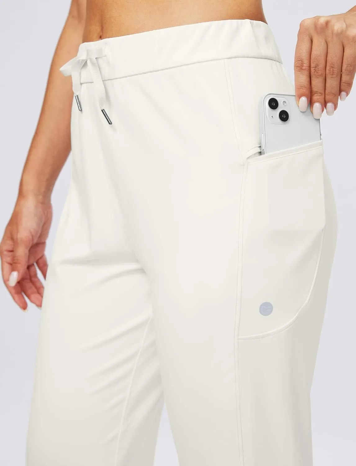 G Gradual Women's Joggers Pants with Zipper Pockets Stretch Tapered Athletic Joggers for Women Lounge, Jogging, Workout