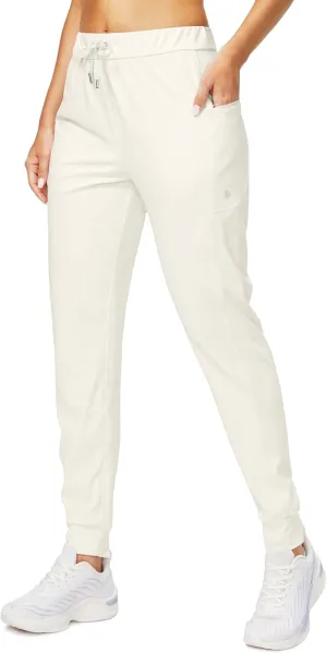 G Gradual Women's Joggers Pants with Zipper Pockets Stretch Tapered Athletic Joggers for Women Lounge, Jogging, Workout