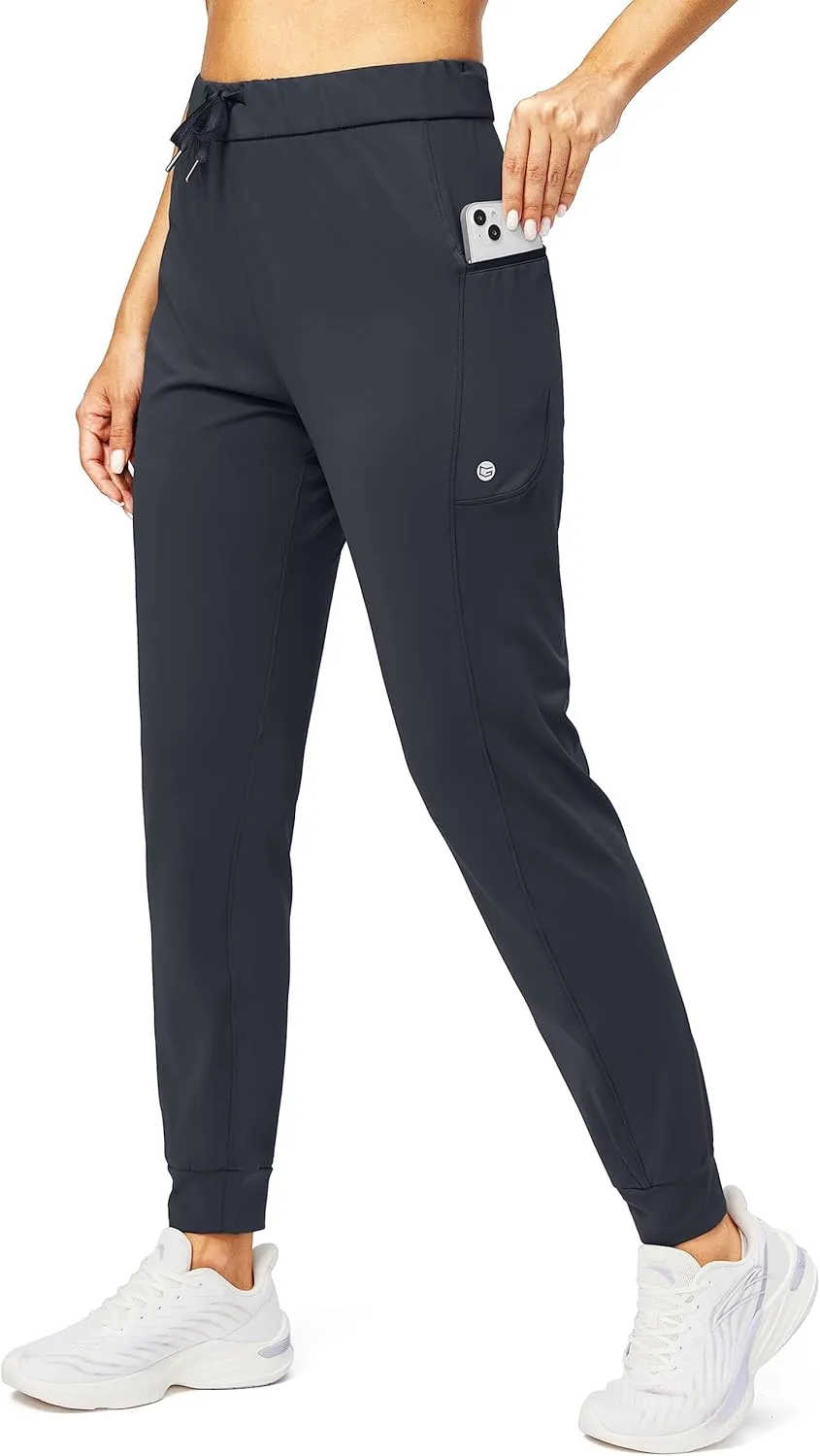 G Gradual Women's Joggers Pants with Zipper Pockets Stretch Tapered Athletic Joggers for Women Lounge, Jogging, Workout