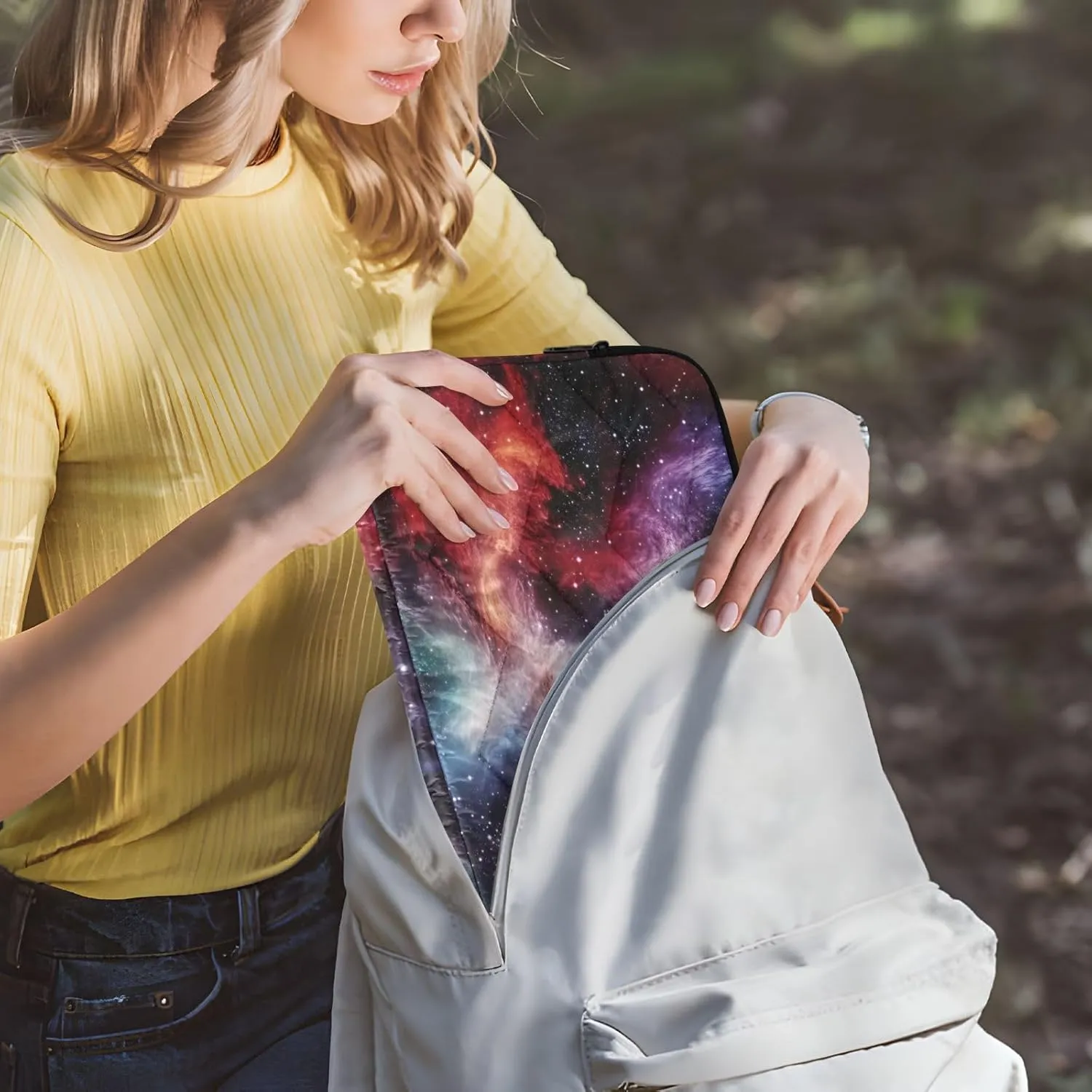Galaxy Cosmic Nebula (2) Laptop Sleeve 15.6 inch, Protective Laptop Case Briefcase Notebook Cover Carrying Computer Bag for Travel Work