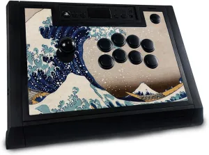 Gaming Skin Compatible with Hori Fighting Stick Alpha (PS5, PS4, PC) - Great Wave of Kanagawa - Premium 3M Vinyl Protective Wrap Decal Cover - Easy to Apply | Crafted in The USA by MightySkins