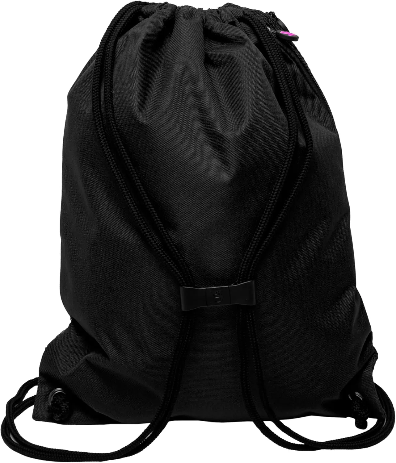 geckobrands Limitless 3 Pocket Drawstring Backpack - Lightweight, Durable Cinch Bag for Gym, Sports, and Daily Use