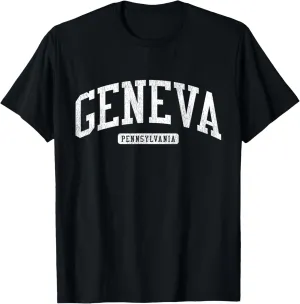 Geneva Pennsylvania PA JS03 College University Style T-Shirt