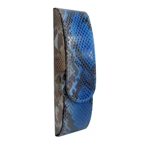 Genuine Leather Glasses Case – Snake Print Design