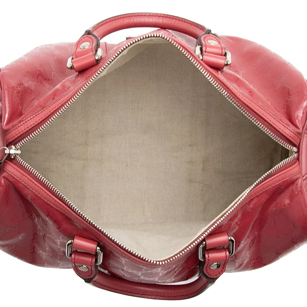 GG Boston Gucci Joy Coated Medium (SHF-18165) Big ticket savings Canvas Attractive Bag
