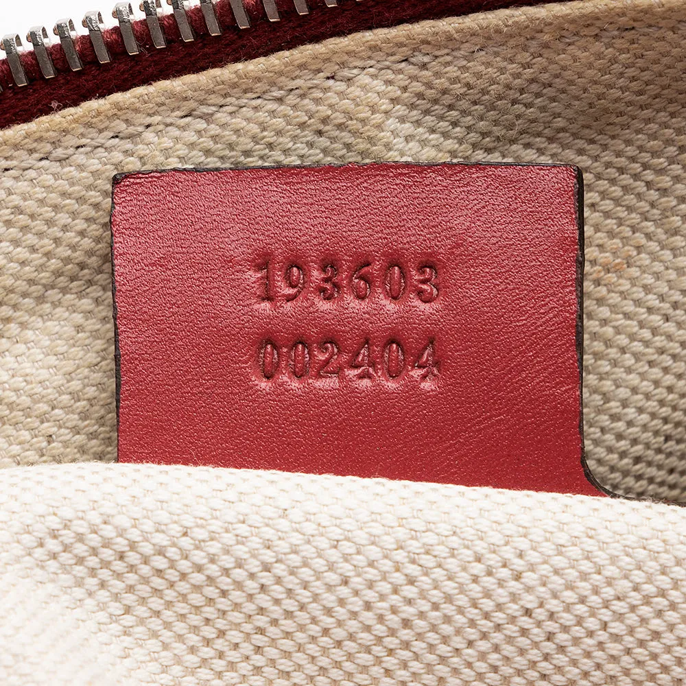 GG Boston Gucci Joy Coated Medium (SHF-18165) Big ticket savings Canvas Attractive Bag
