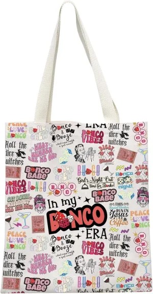 GJTIM Night Out Gift Gambling Lover Gift Game Kit Makeup Bag Dice Game Accessory Bag (BunEra Tote)