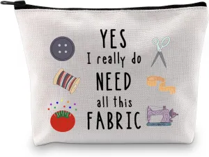 GJTIM Sewing Gift Quilter Gift Makeup Bag Gift for Quilters Seamstress Tailors Sewing Addicts