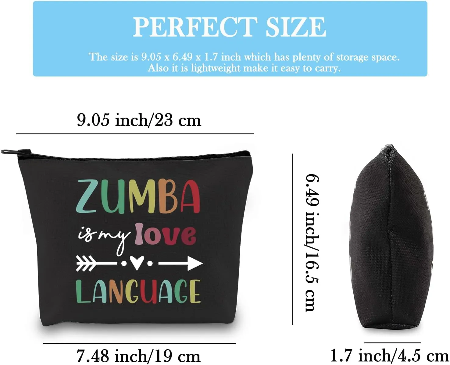 GJTIM Zumba Lover Gift - Zumba Teacher Appreciation Gift - Makeup Bag