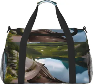 Glacier National Park print Carry on Bag Underseat forTraveling Personal Item Bag Travel Duffel Bag Gym Bag for Women Men