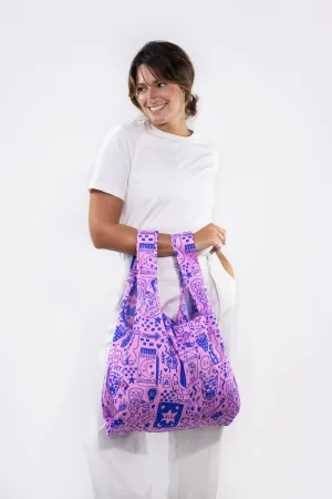 Go Get Em Tiger By Amy Hastings Medium Recycled Reusable Shopping Bag