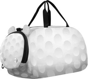 Golf Ball Sports Duffle Bag for Girls Boys Kids, Gym Bag with Shoe Compartment, Kids Travel Overnight Weekender Shoulder Bag