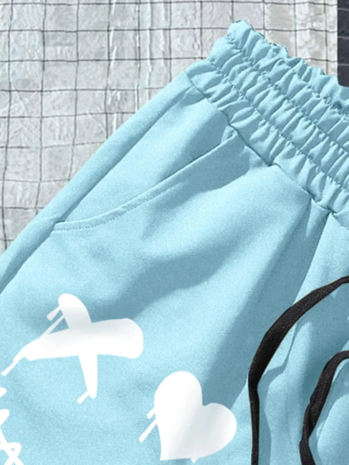 GORGLITTER Men's Cartoon Graphic Running Workout Shorts Drawstring Waist Track Shorts with Pockets