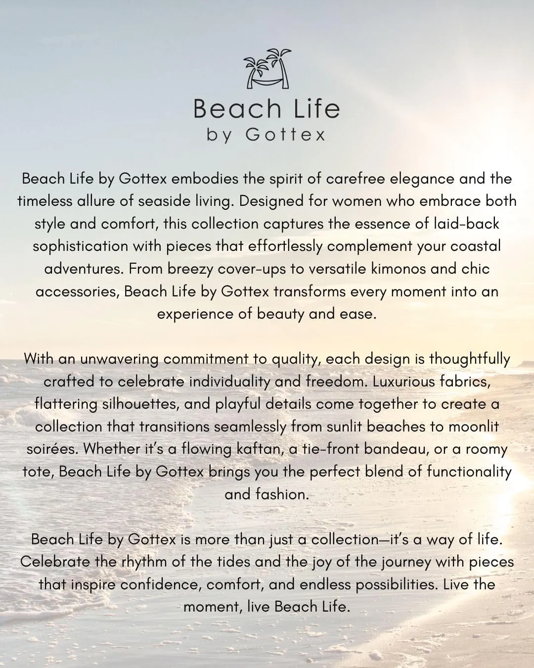 Gottex Beach Life Women's Black Ivory Ocean Cover - Up Sarong Wrap Skirt with Fringed Hem Swimwear Beach Essential