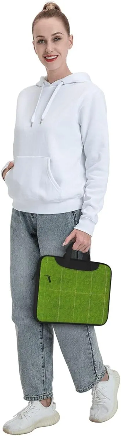 Green Grassland Prints Laptop Bag - with Soft Interior, Multiple Pockets - Ideal for Men, Travel and Business
