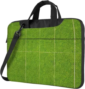 Green Grassland Prints Laptop Bag - with Soft Interior, Multiple Pockets - Ideal for Men, Travel and Business