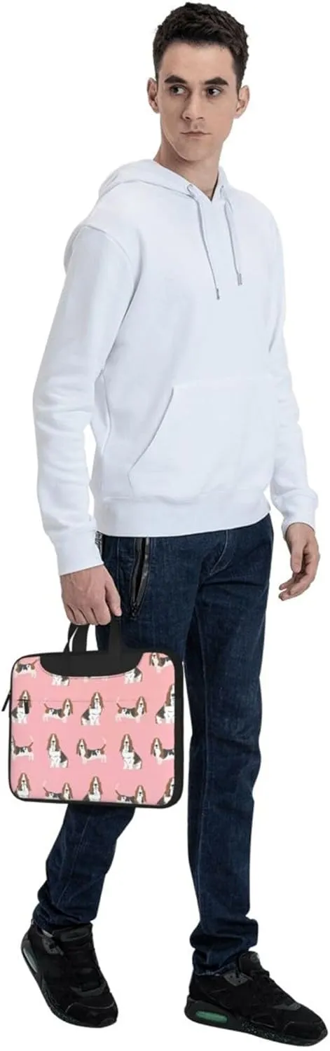 green weed leaves fluorescent colors-4 Laptop Shoulder Bag ​for Men Women, Computer Carrying Case Messenger Bag with Strap