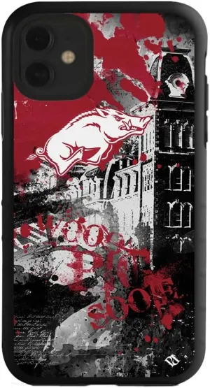 Guard Dog Case Compatible with iPhone 11 - Military Grade - Rugged Two Piece Protection - Collegiate Licensed - Arkansas Razorbacks - by Paulson Designs