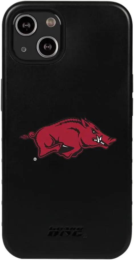 Guard Dog Case Compatible with iPhone 13 - Military Grade - Rugged Two Piece Protection - Collegiate Licensed - Arkansas Razorbacks - Logo