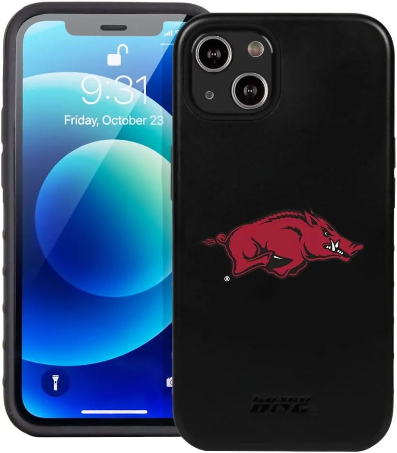 Guard Dog Case Compatible with iPhone 13 - Military Grade - Rugged Two Piece Protection - Collegiate Licensed - Arkansas Razorbacks - Logo