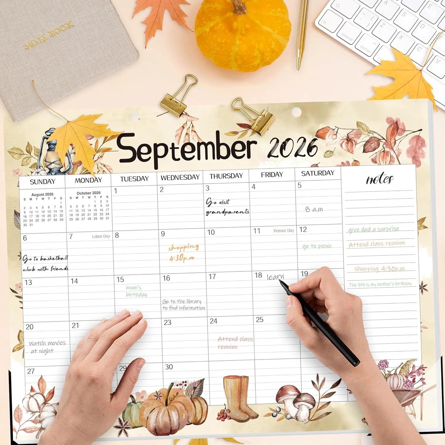 Guasslee Extra Large Desk Calendar 2025, 19-Month Jumbo Desk Calendar 2025-2026, 2025 Jun - 2026 Dec, 22" X 17" Monthly Planner With Corner Protectors, Thick Paper For Home Office