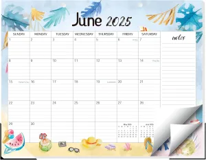 Guasslee Extra Large Desk Calendar 2025, 19-Month Jumbo Desk Calendar 2025-2026, 2025 Jun - 2026 Dec, 22" X 17" Monthly Planner With Corner Protectors, Thick Paper For Home Office