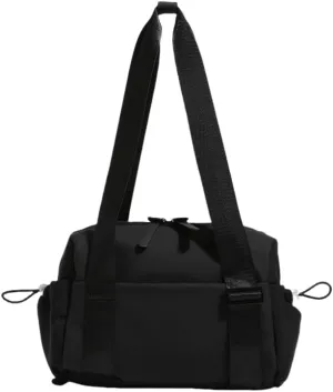 Gym Bag Travel Sports Small Duffel Bag for Women Workout Tote Bag with Dry Wet Pocket (Black)
