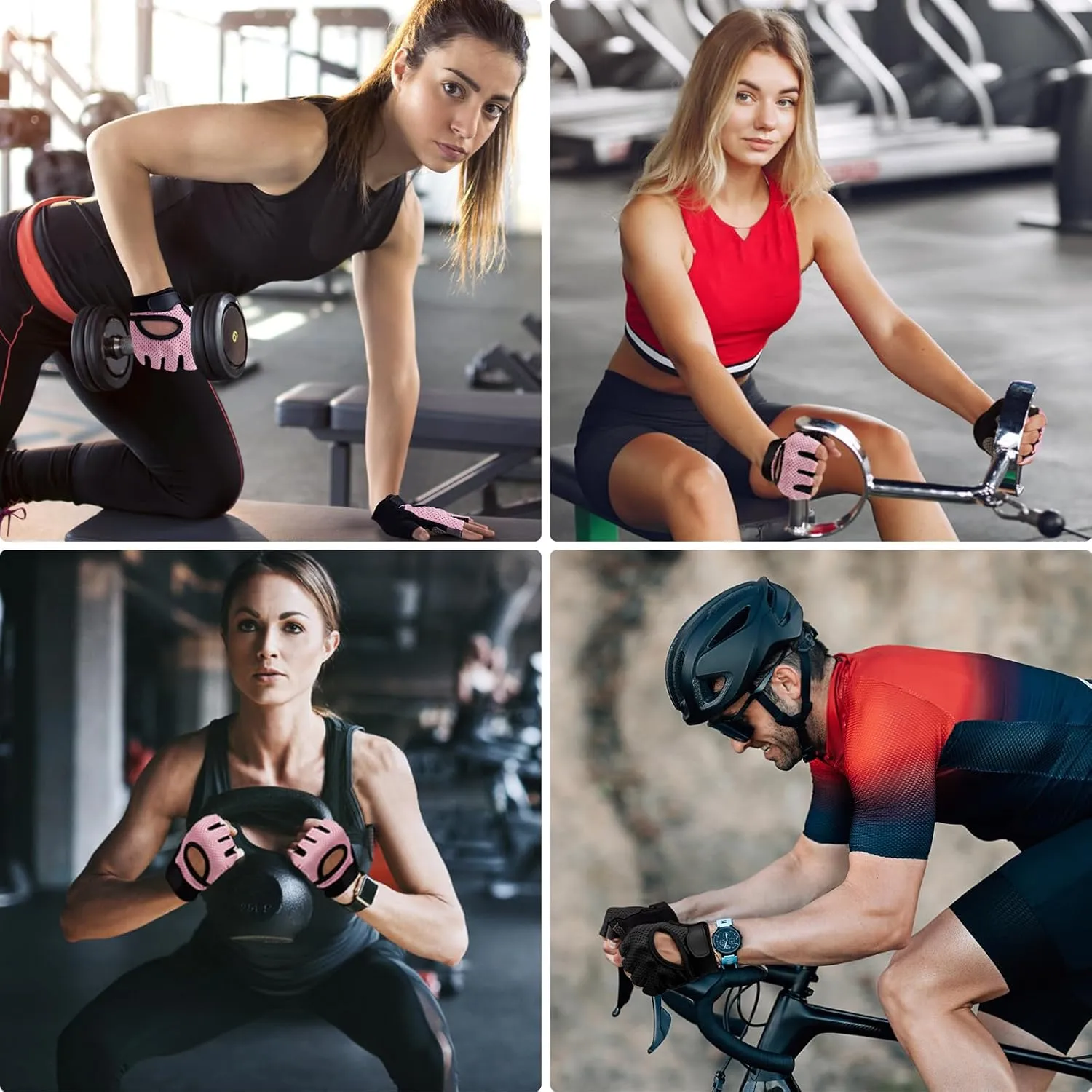 Gym Barbell Pad Set for Squat,Hip Thrusts, Lunges, Leg Day, Standard Olympic Bar Pad with 2 Gym Ankle Safety Straps, 2 Workout Gloves, Barbell Pads, Gym Accessories for Women with Carry Bag