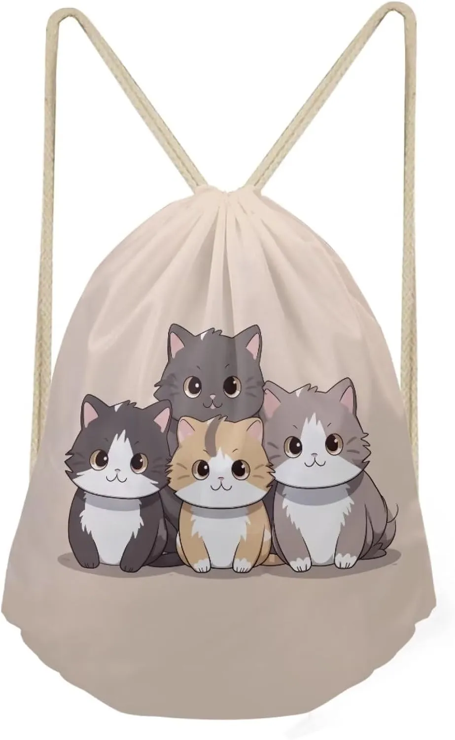 Gym Drawstring Bags Backpack for Kids Women Men Travel Sports