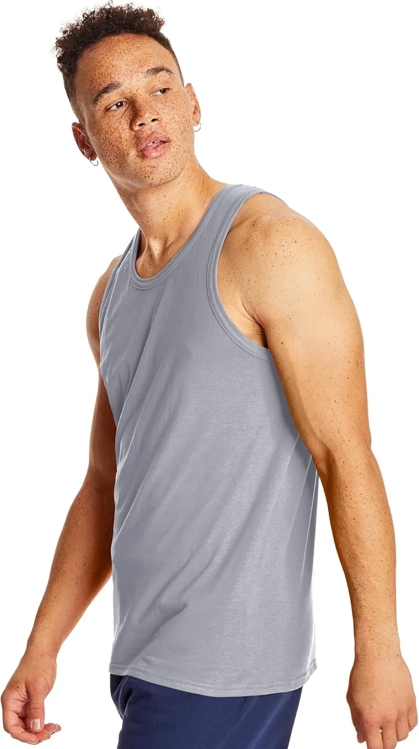 Hanes Men’s Performance Tank, X-Temp Moisture-Wicking Tank Top, Solid Colors, 2-Pack
