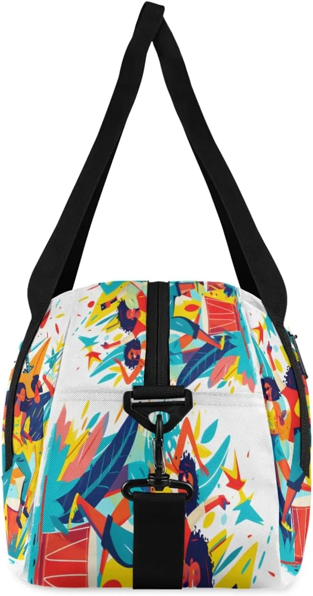 Happy Concert Kids Duffle Bag Boys Girls Small Sport Dance Gym Bag for Overnight Travel Weekender Carry On