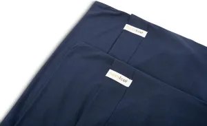 Happyluxe Travel Pillow Case 2 Pack - 13 x 17in Small Pillow Covers for Camping, Nap Pods, RV, and Airplane. Size Compatible Toddler Pillowcases - Soft, Navy Blue - Made in The USA
