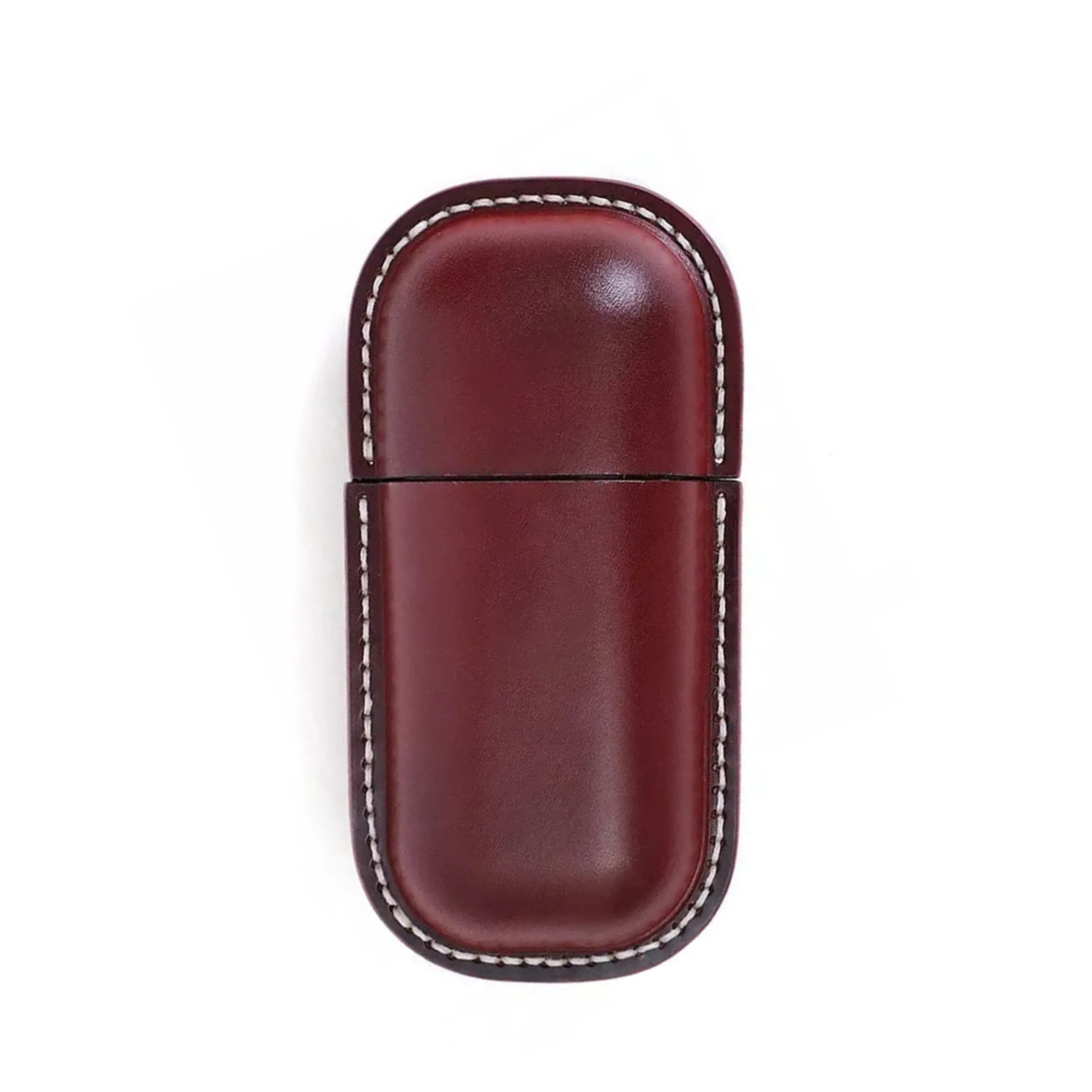 Hard Shell Leather Travel Glasses Case for Eyewear Protection