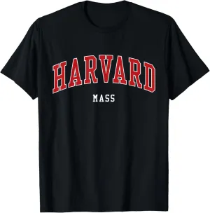 Harvard Massachusetts College University Style T-Shirt