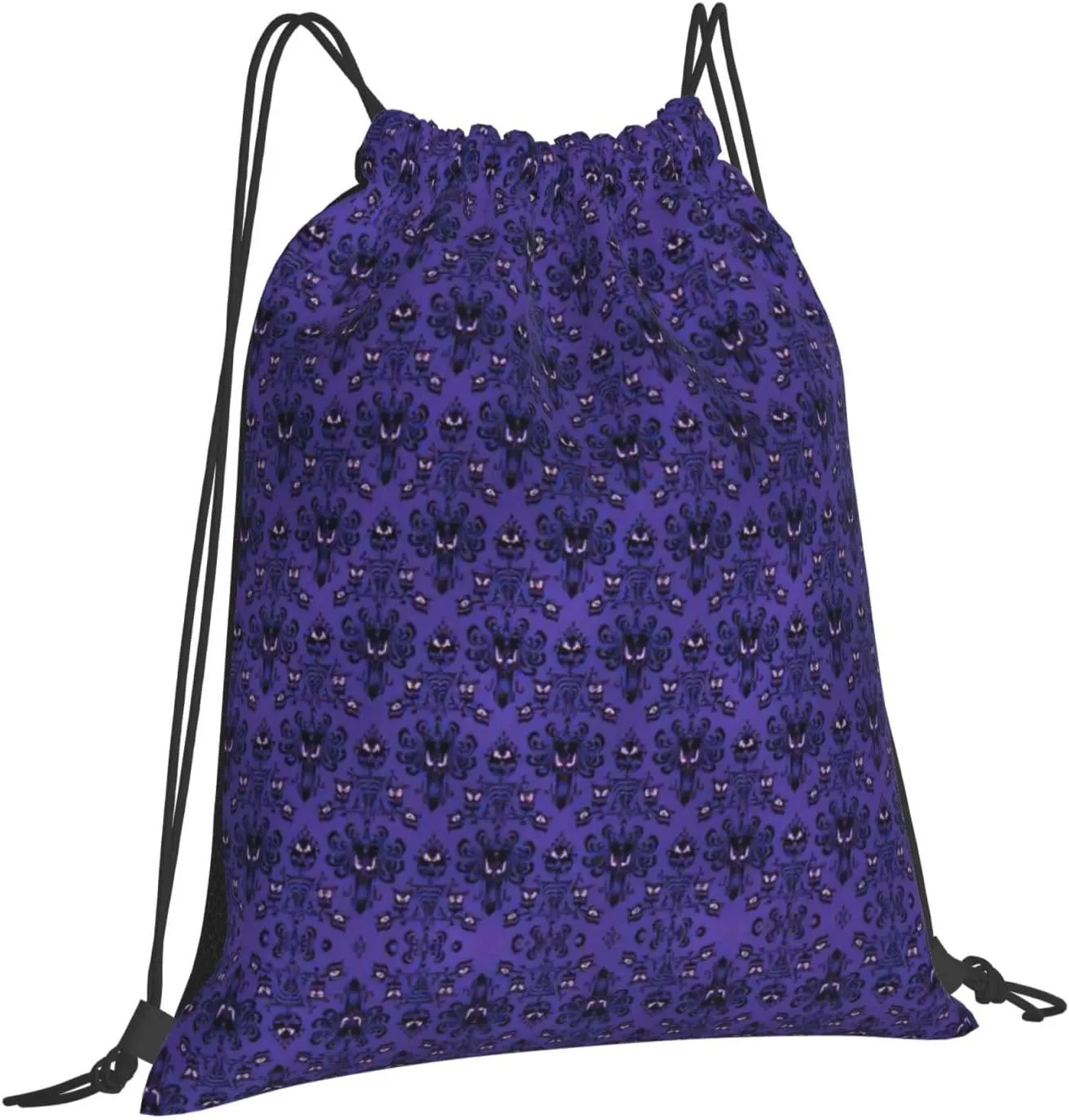 Haunted Mansion Drawstring Backpack Sports Gym Bag String Cinch Pouch For Daily Use