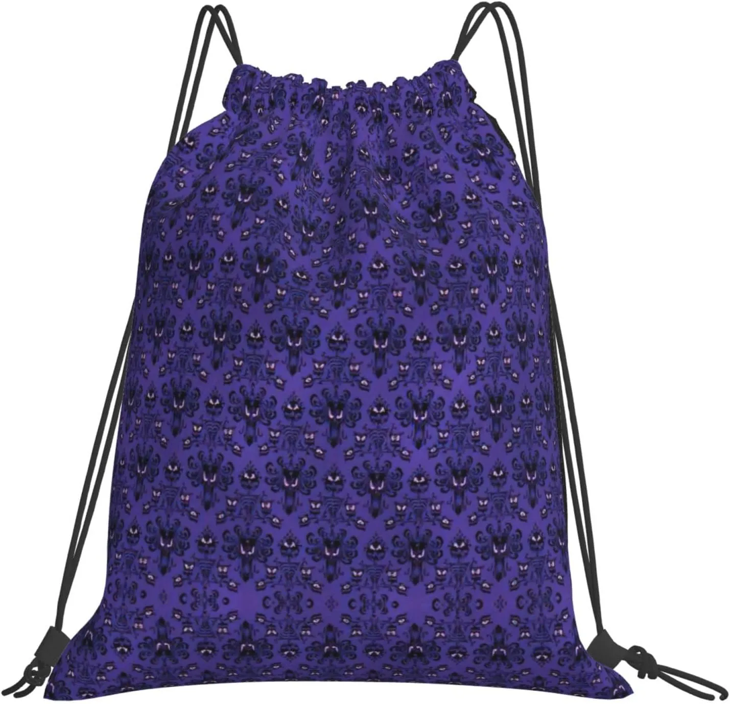 Haunted Mansion Drawstring Backpack Sports Gym Bag String Cinch Pouch For Daily Use