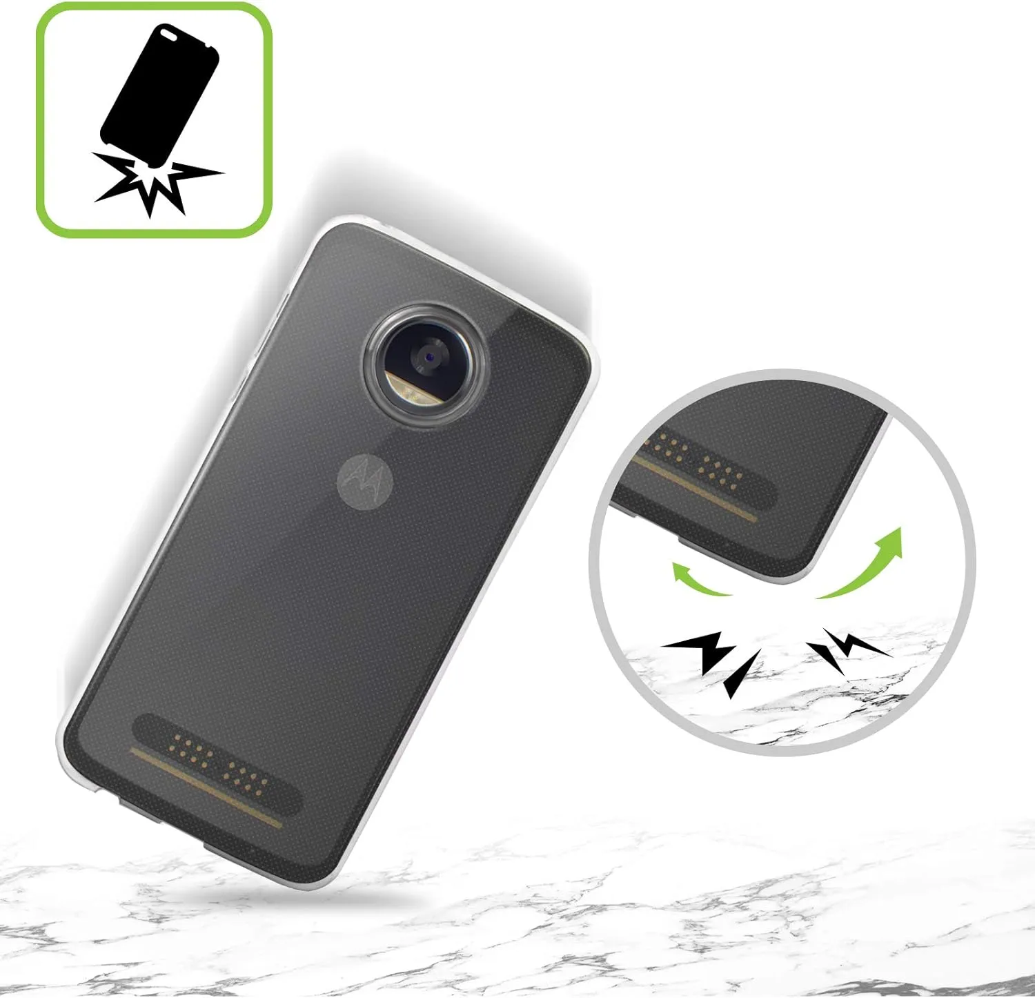 Head Case Designs Infinity Stripes My BFF Cases Soft Gel Case Compatible with Motorola Edge 50 Fusion