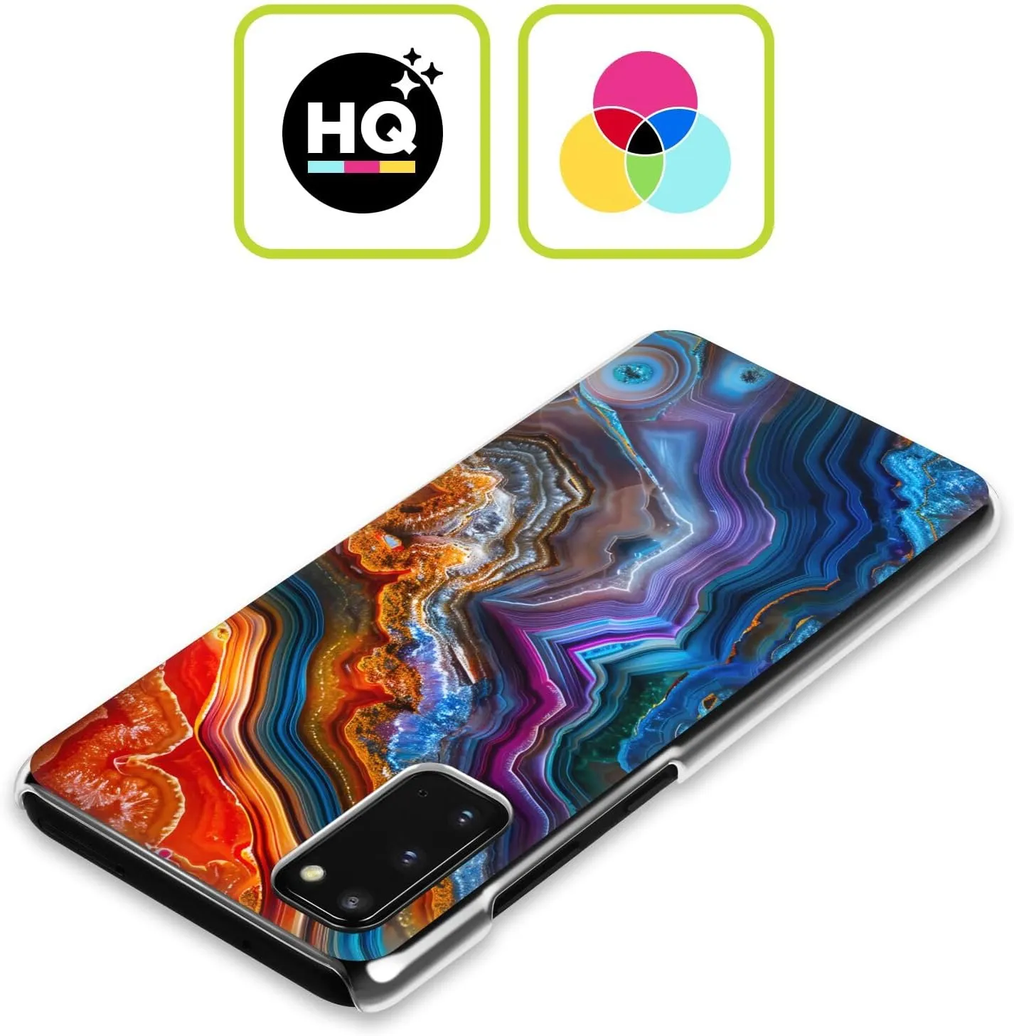 Head Case Designs Officially Licensed Haroulita Multicolor Agates Hard Back Case Compatible with Samsung Galaxy S20 FE / 5G