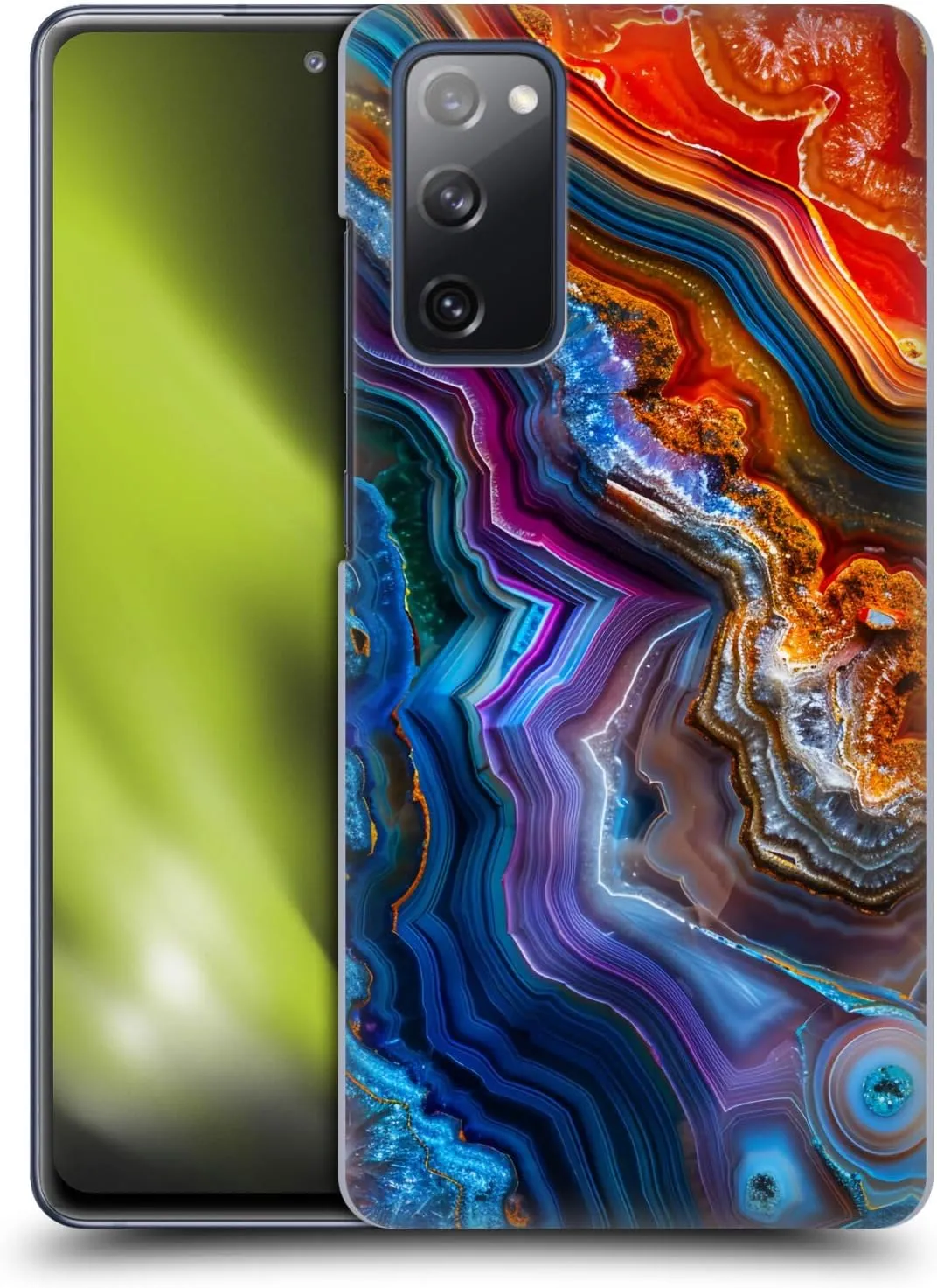 Head Case Designs Officially Licensed Haroulita Multicolor Agates Hard Back Case Compatible with Samsung Galaxy S20 FE / 5G